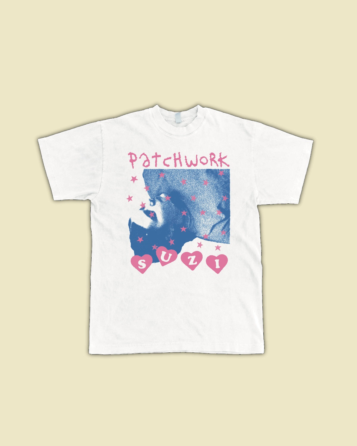 Suzi Patchwork White T-Shirt