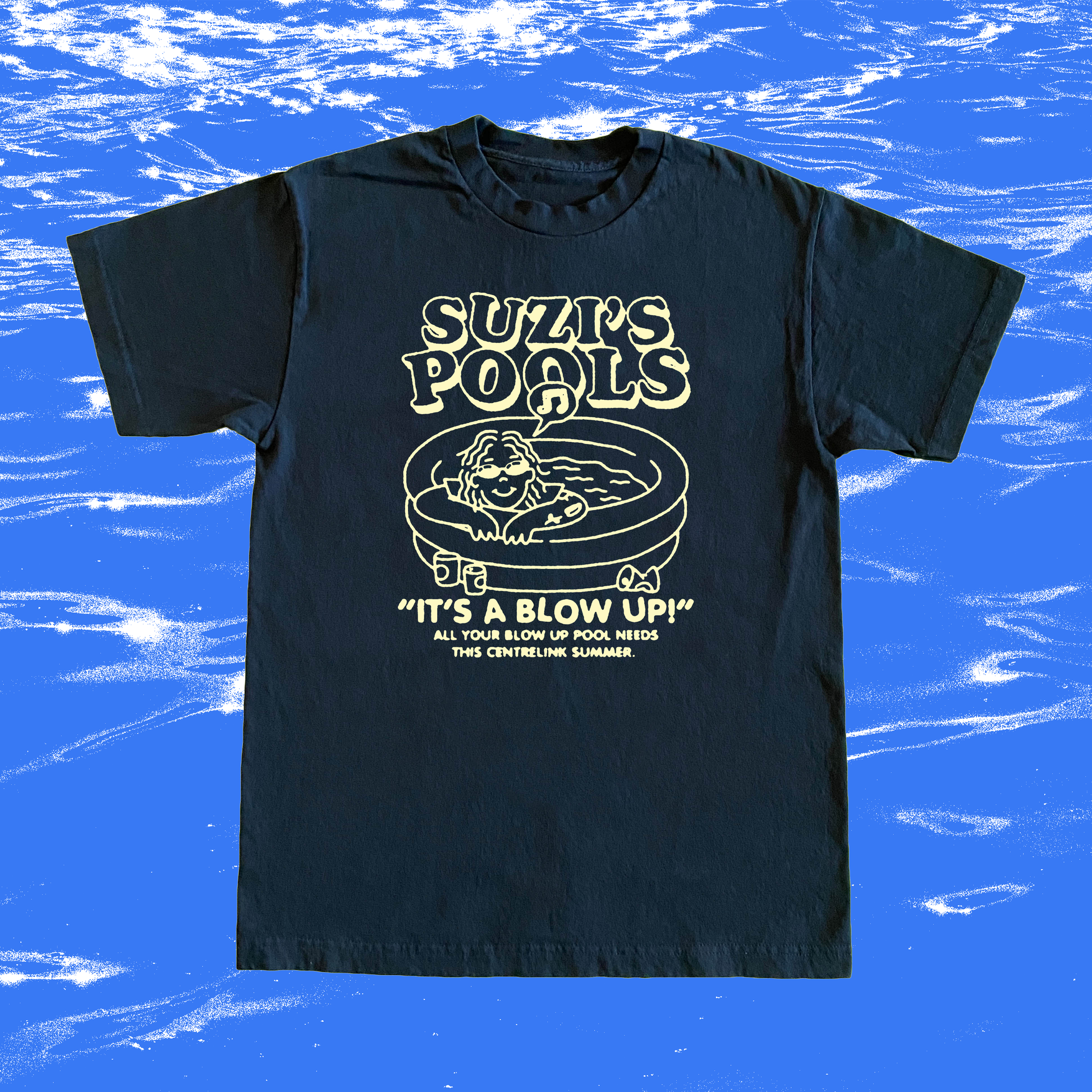 Suzi's Pools Navy Tee